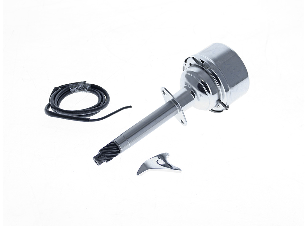 Points Style Distributor - Chrome. Fits Pan Head 1948-1965 - Drag Specialties