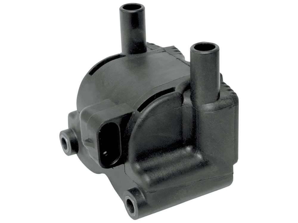 Ignition Coil - Black. Fits Softail 2001-2006, Dyna 2004-2011 & Touring 2002-2007 with Delphi EFI.