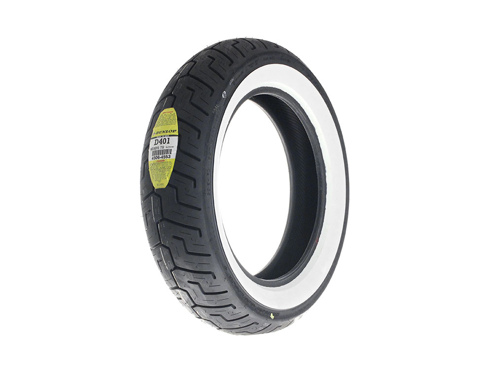 Dunlop D401 16in. Whitewall Rear Tyre. 150/80-H16
