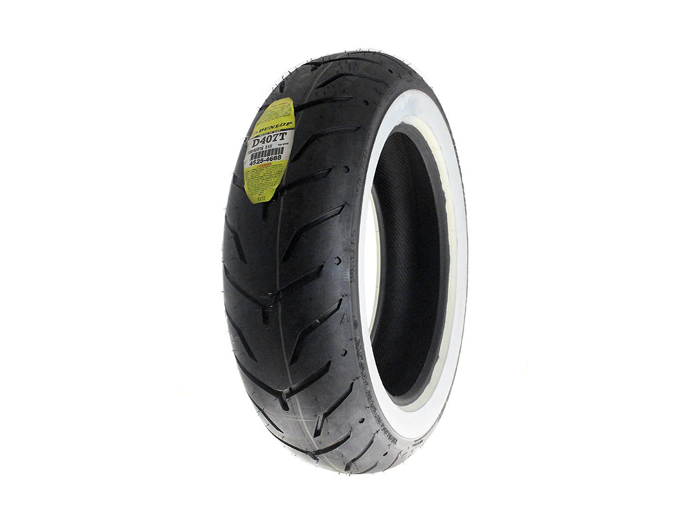 Dunlop D407 16in. Whitewall Rear Tyre. 180/65-B16
