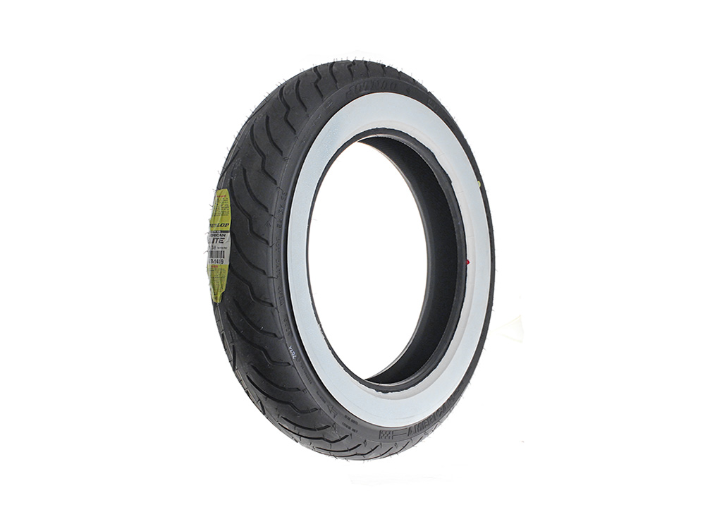 Dunlop American Elite 16in. Whitewall Rear Tyre. MT90-B16 (130/90x16)