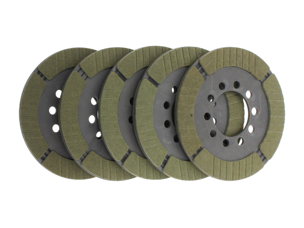 Kevlar Friction Plate Kit. Fits 4Spd Big Twin 1941-1984.