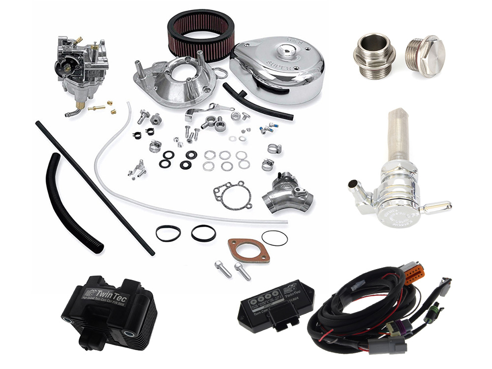 Delphi Fuel Injection to Carb Conversion Kit. Fits Softail, Dyna & Touring 2004-2006