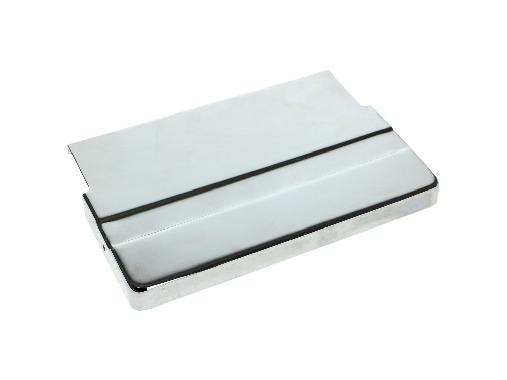 Battery Top Cover - Chrome. Fits FLH 1965-1984.