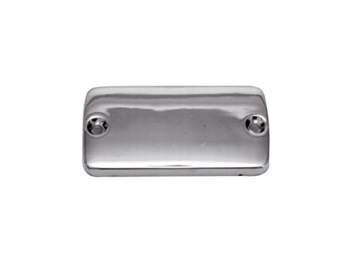 Master Cylinder Cap - Chrome. Fits Front on Big Twin & Sportster 1982-1995 & Rear on FLST Softail & Sportster 1987-2003