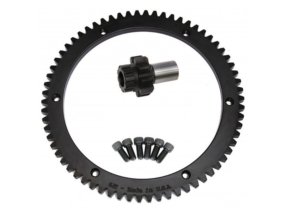 66 Tooth Starter Ring Gear Kit. Fits Big Twin 1990-1993.