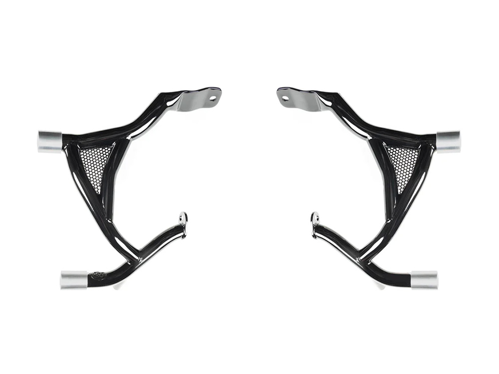 Road Warrior Rear Crashbars - Gloss Black. Fits Touring 2024up