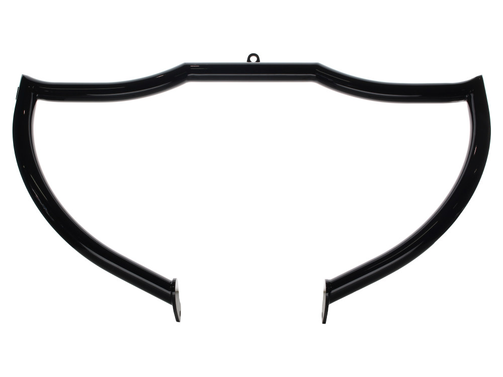 Shield Front Crashbar – Gloss Black. Fits Touring 1997-2023.
