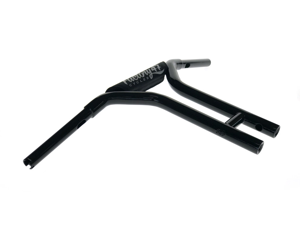 14in. x 1-1/4in. MX47 Straight T-Bar Handlebar – Gloss Black.
