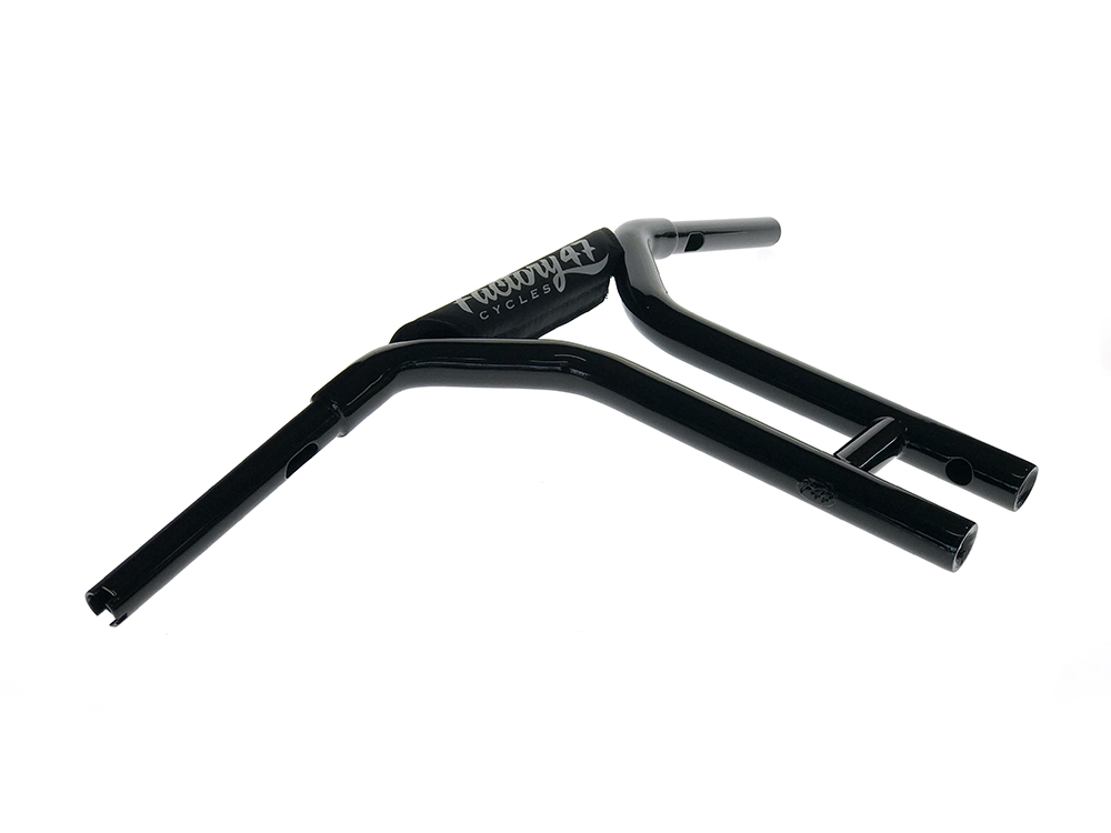 14in. x 1-1/4in. MX47 Straight T-Bar Handlebar - Gloss Black.