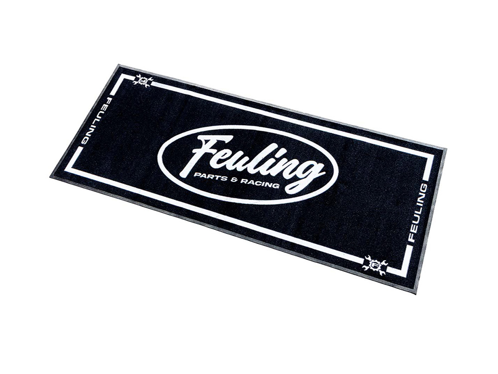 Feuling Carpeted Rubber Bike Mat - Feuling