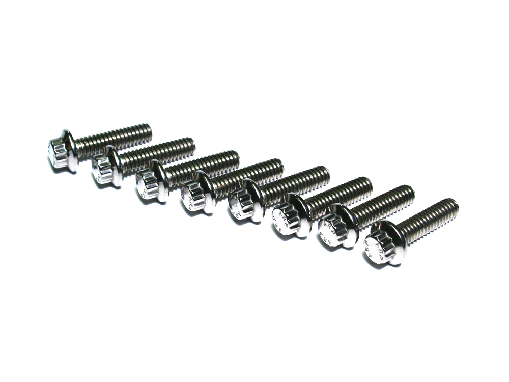 ARP 12 Point Tappet Cover Bolts - Stainless Steel. Fits Softail 2000up, Touring 1999up & Dyna 1999-2017