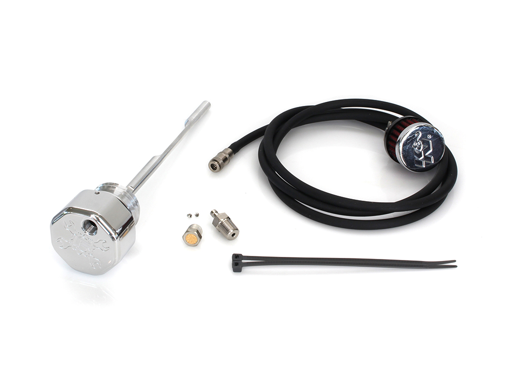 Vented Dipstick - Polished. Fits Touring 2017up.