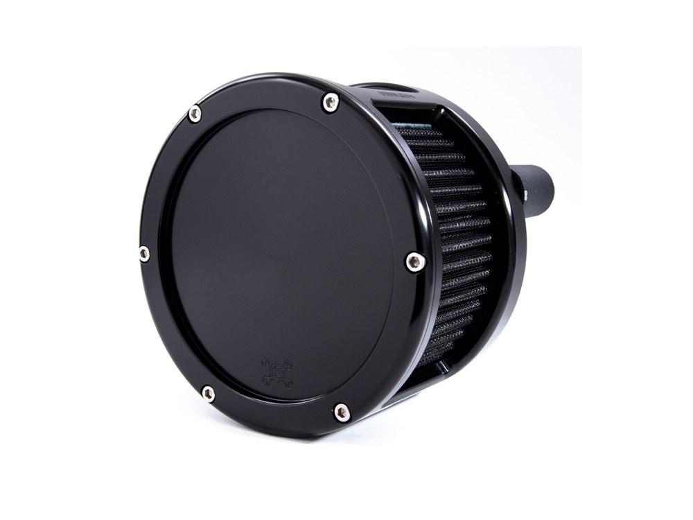 BA Race Series Air Cleaner Kit – Black with Solid Cover. Fits Softail 2018up with Mid Mount Controls