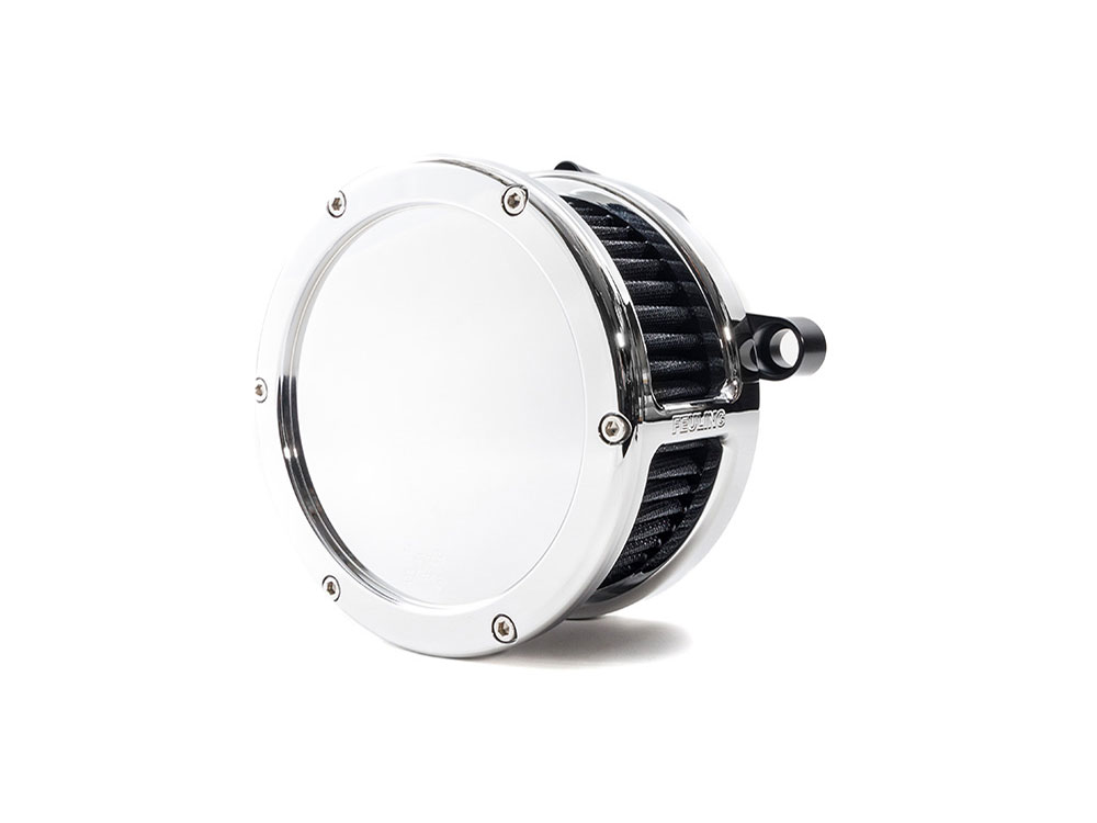 BA Air Cleaner Kit - Chrome with Solid Cover. Fits CVO Touring 2023up, Street Glide & Road Glide 2024up, Touring 2025up & Softail 2025up