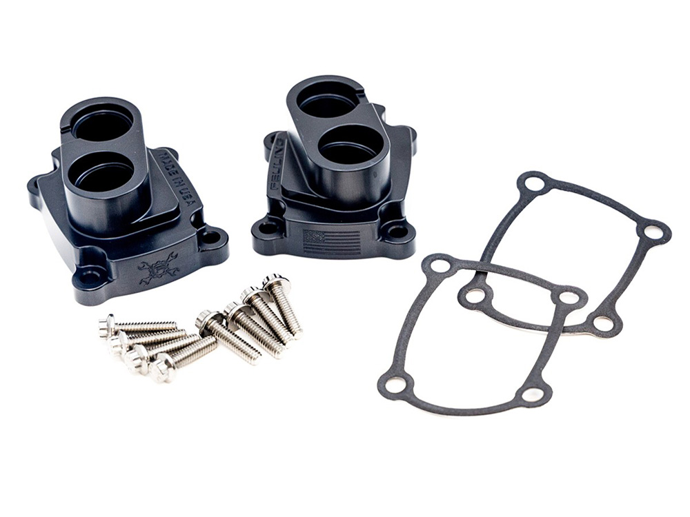 Feuling Lifter Block Cover Set - Black. Fits Milwaukee Eight 2017up