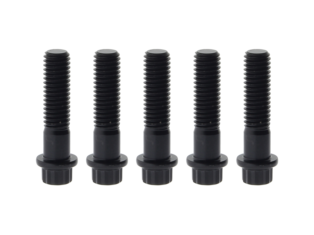 Rear Pulley Bolts - Black 12 Point ARP. 7/16in.-14 x 1.75in.
