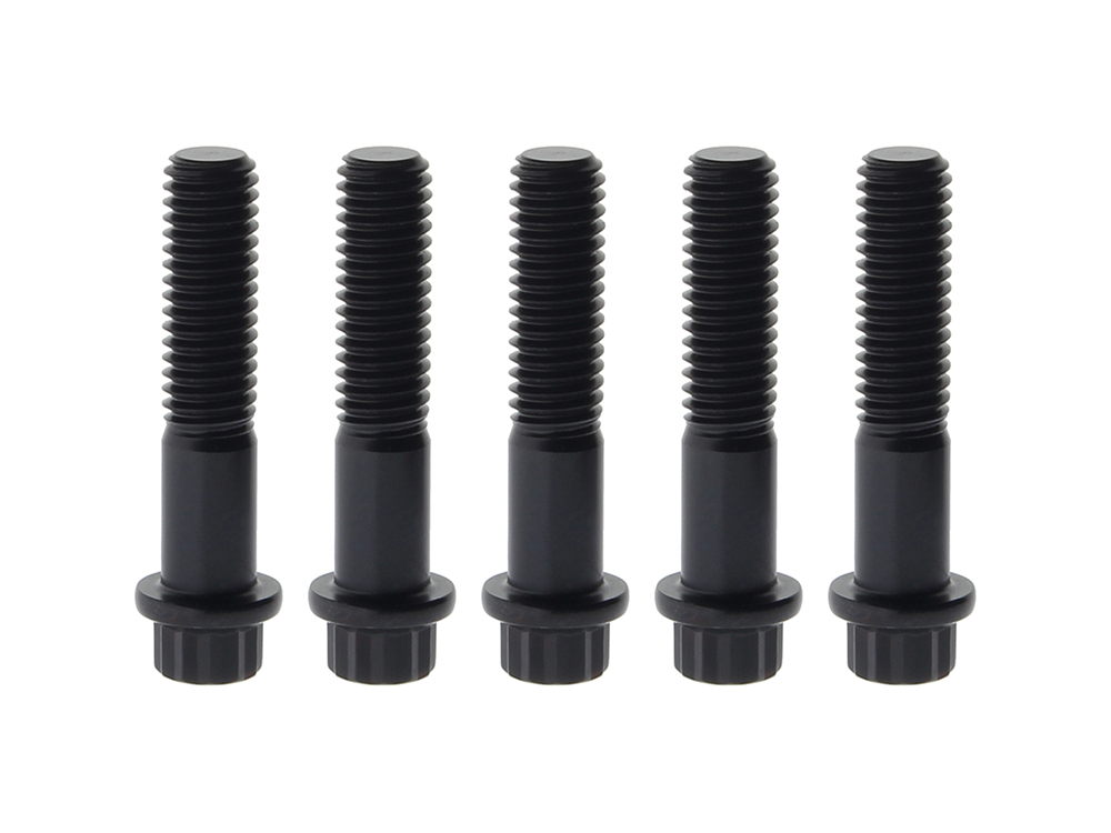 Rear Pulley Bolts - Black 12 Point ARP. 7/16in.-14 x 2.00in.