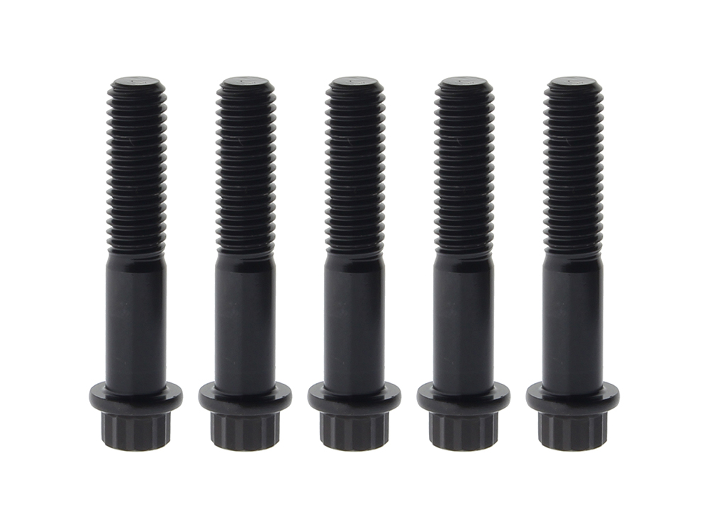 Rear Pulley Bolts - Black 12 Point ARP. 7/16in.-14 x 2.25in.