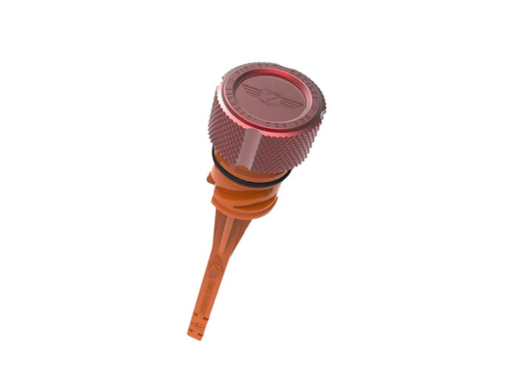 Magnetic Engine Oil Dipstick - Red. Fits Softail 2018up - Figurati Designs