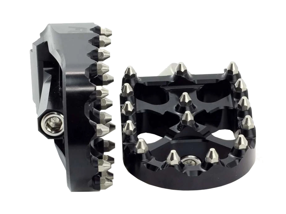 V2 MX Footpegs with HD Male Mount - Black.