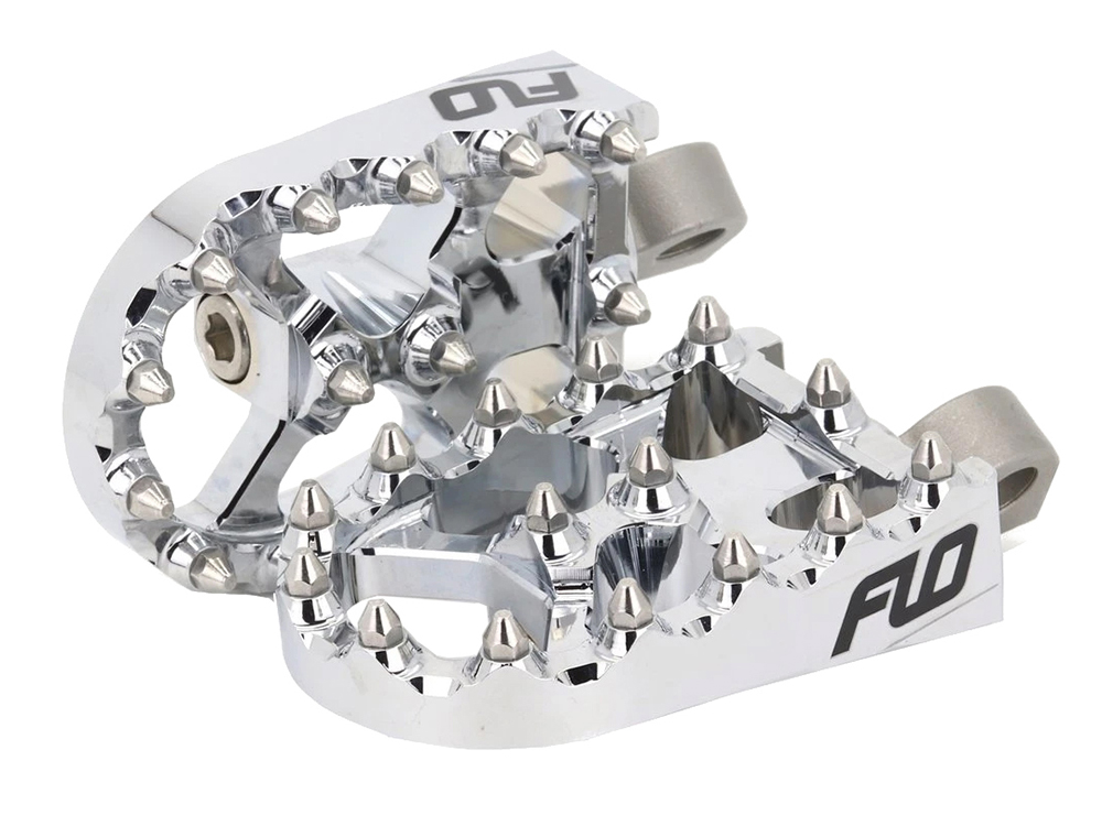 V2 MX Footpegs with HD Male Mount - Chrome.