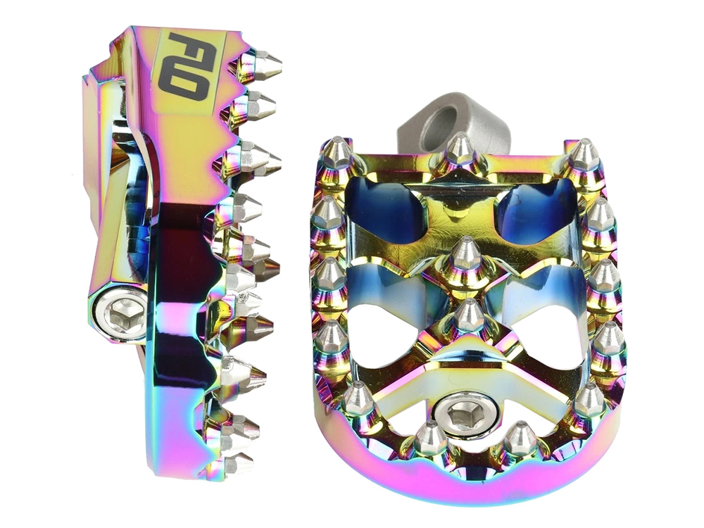 V2 MX Footpegs with HD Male Mount - Jet Fuel.