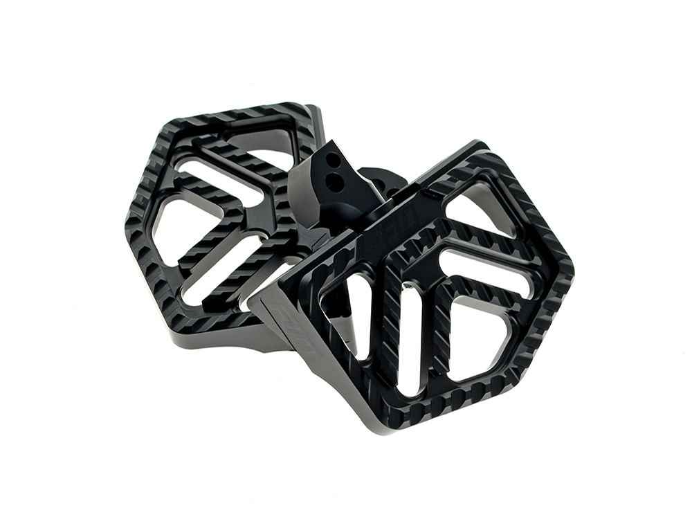 Savage Series Mini Floorboards - Black. Fits Softail 2018up Rear Passenger