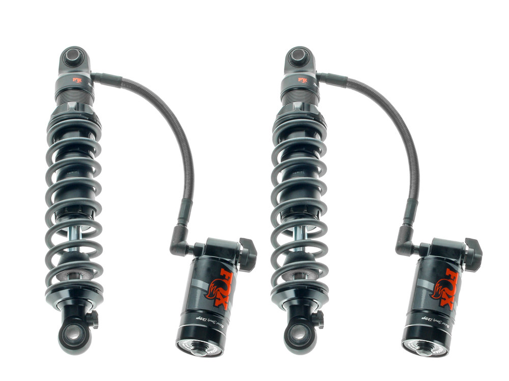 QS3-QSR Remote Reservoir Suspension. 13in. Adjustable Heavy Duty Spring Rate Rear Shock Absorbers – Black. Fits Touring 1993up.