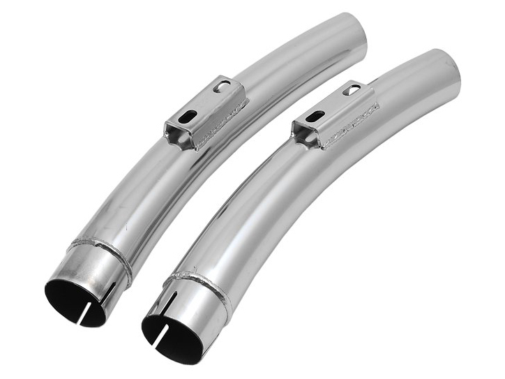 Quiet Mufflers for Sharp Curve Radius Exhaust with No Cross-Over Chamber. Fits Suzuki M109R 2006up