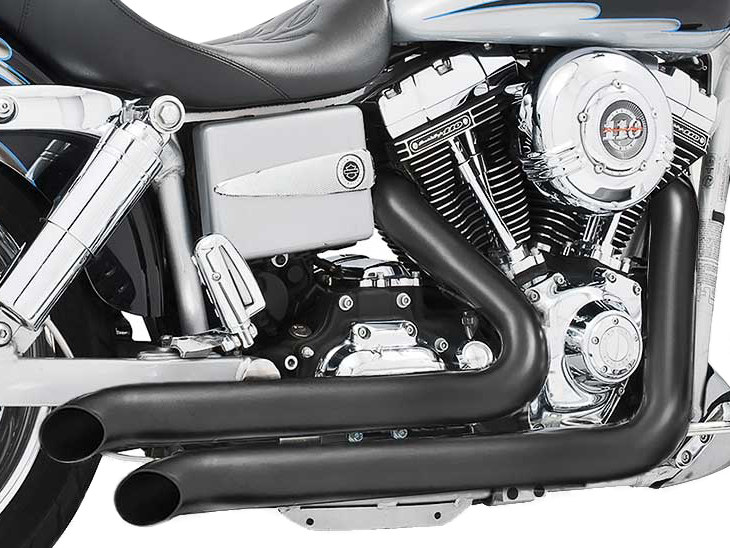 Declaration Turnouts Exhaust - Black. Fits Dyna 2006-2017.