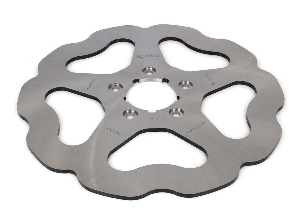 11.5in. Front Solid Mount Wave Disc Rotor. Fits Big Twin & Sportster 2000-2014.