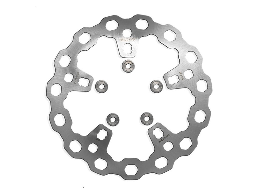 11.8in. Front Cubiq Disc Rotor – Stainless Steel. Fits Touring 2014-2023 with OEM Wheel.