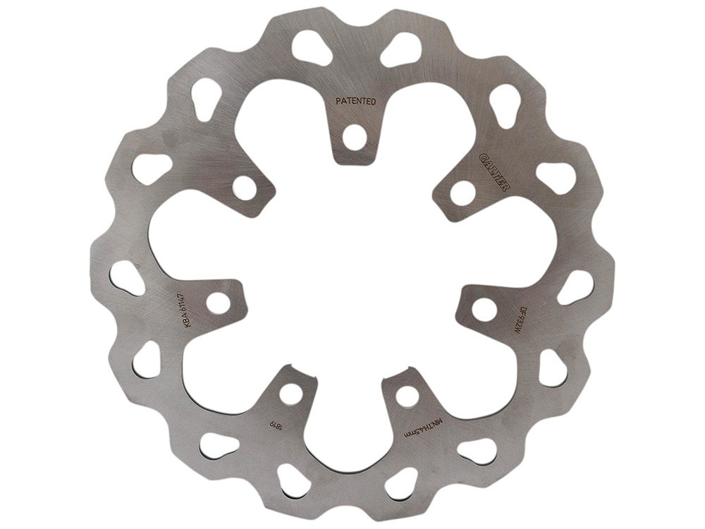 11.8in. Front Wave Disc Rotor – Stainless Steel. Fits Touring 2014up with HD Chisel or Slicer Wheel.