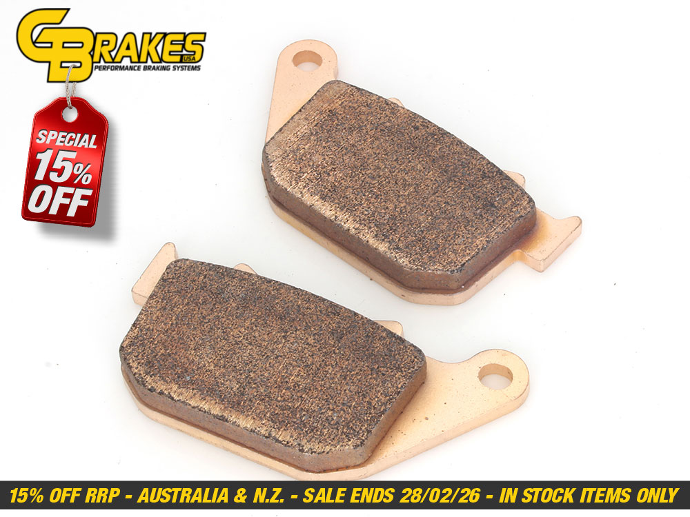Rear Brake Pads. Fits Sportster 2004-2013. HH Sintered Compound.