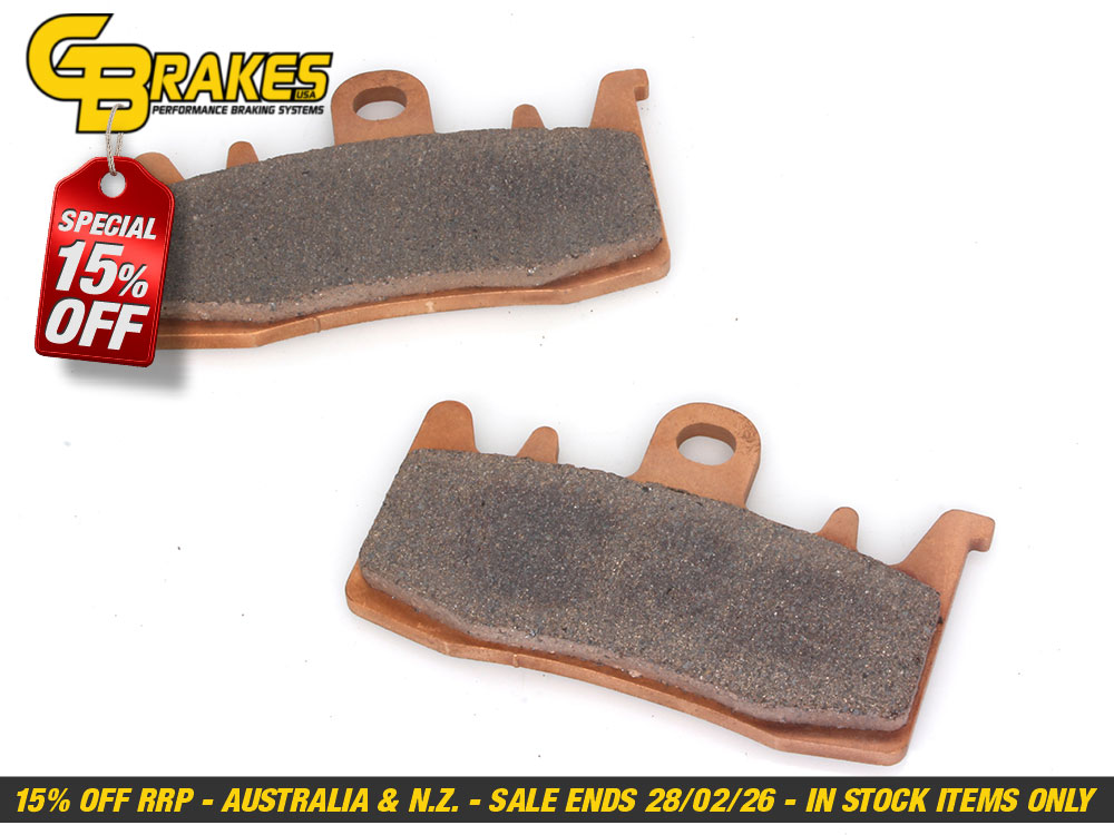 Front Brake Pads - HH Sintered Compound. Fits CVO 2023up, Pan America 2021up, Sportster S 2021up, LiveWire 2020 & Indian FTR1200 2019up, Challenger 2020up & Pursuit 2022up.