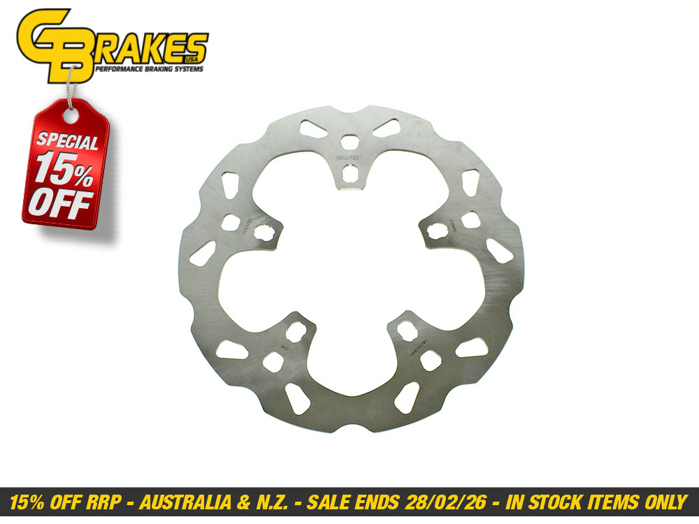 12.5in. Oversize Front Wave Disc Rotor - Stainless Steel. Fits Touring 2014-2023 with OEM Wheel & Kraus Caliper Brackets