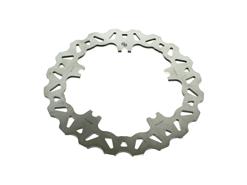 11.8in. Front Wave Disc Rotor - Stainless Steel. Fits V-Rod & Dyna 2006-2017 Models with OEM Cast Wheel.