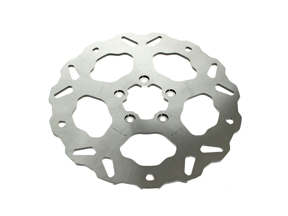GBRAKES 11.5in. Front Solid Mount Wave Disc Rotor. Fits Big Twin & Sportster 2000-2014.