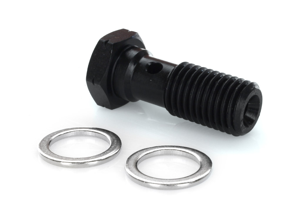 12mm M12 x 1.50 Banjo Bolt - Black.