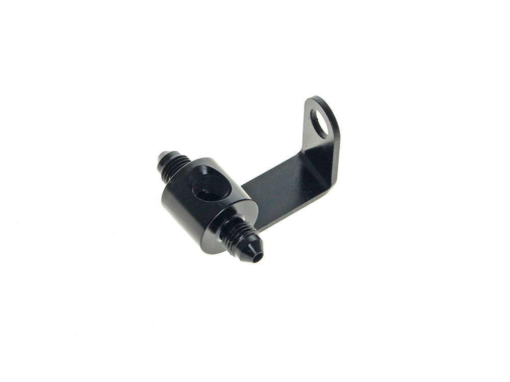 AN3 Rear Brake Tee - Black. Fits Sportster 1988-2003