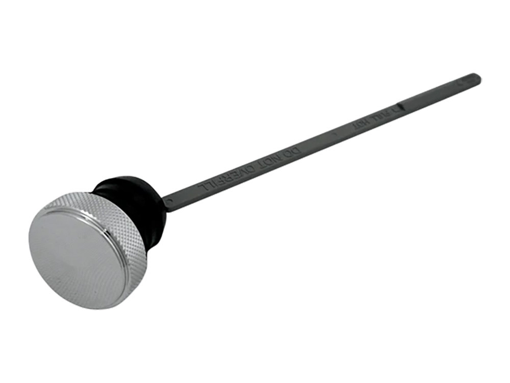 Engine Oil Dipstick - Chrome. Fits Dyna 1999-2005