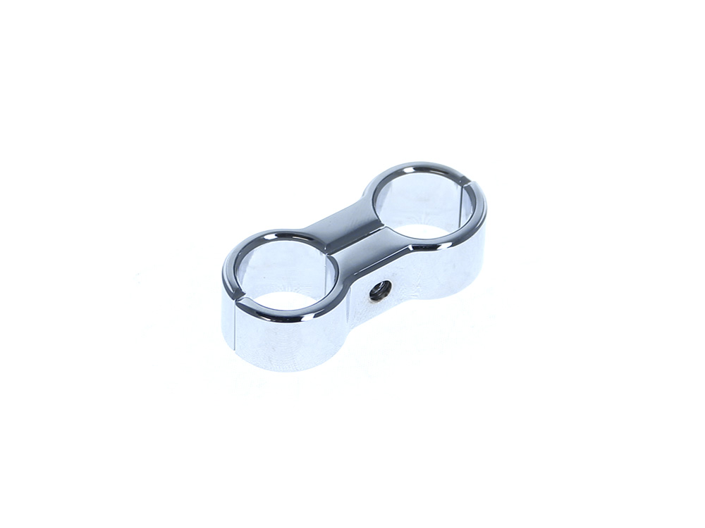 2 Hose Separator - Chrome. Fits 5/16in. or 3/8in. Hose - Rollies Speed Shop