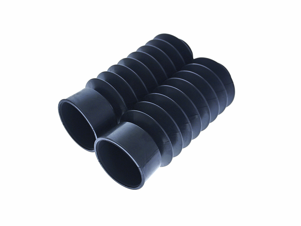 41mm Rubber Fork Boot Gaiters - Black - Rollies Speed Shop