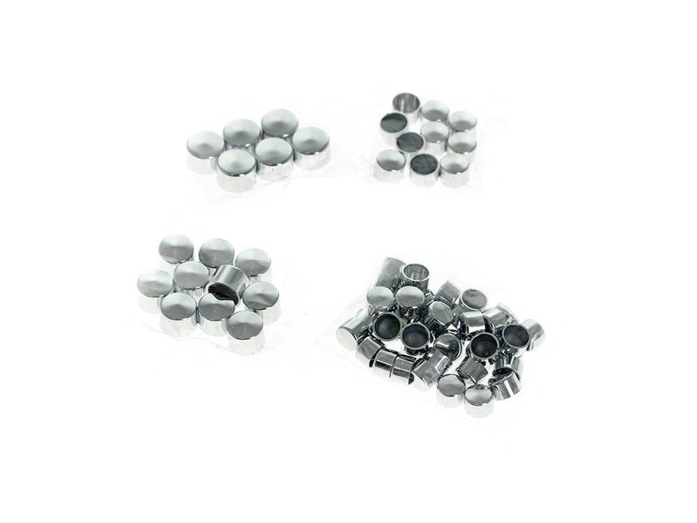 Rollies Speed Shop Engine, Transmission & Primary Kool Kaps Bolt Cover Kit - Chrome. Fits Milwaukee-Eight 2017up