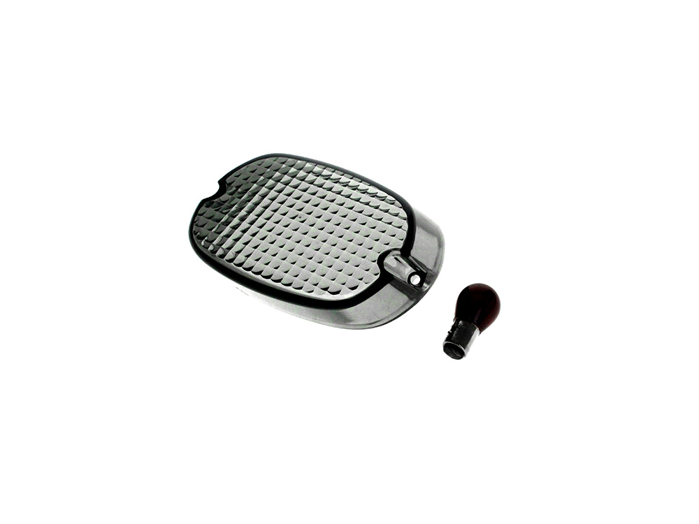 Taillight Lens - Smoke Low Profile. Fits most Big Twin & Sportster 1973-1998.