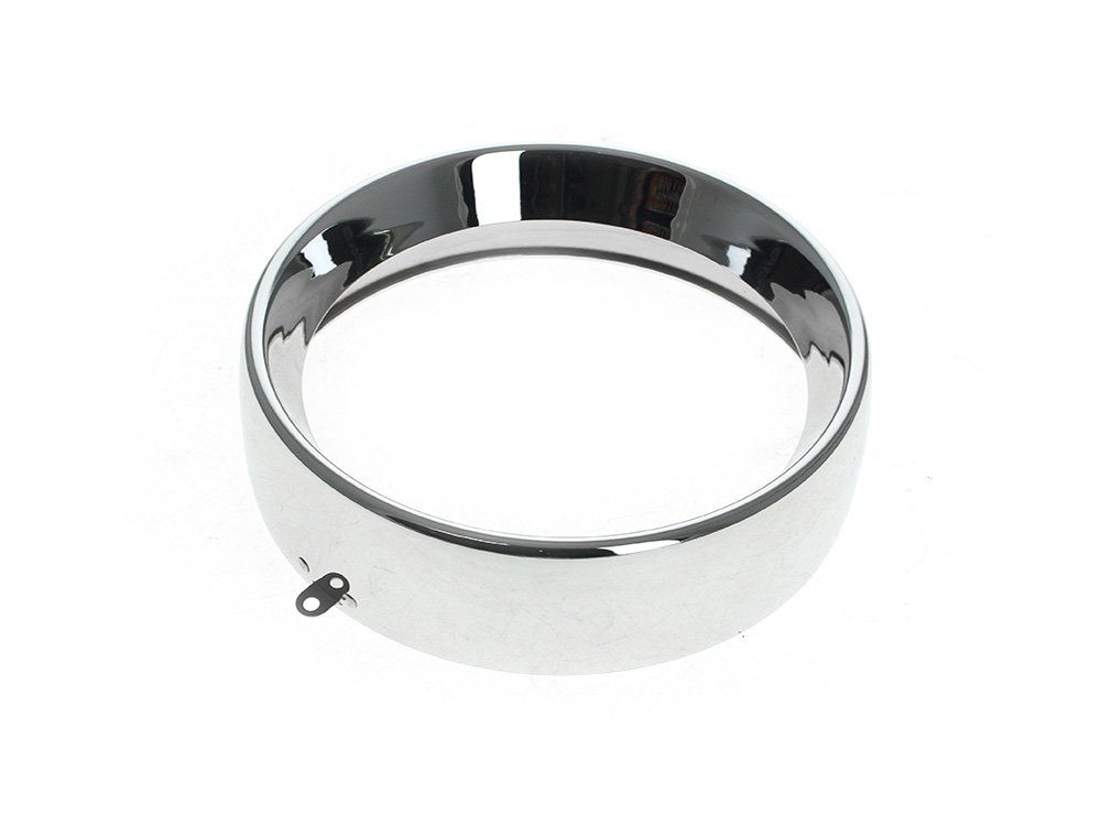 Frenched 7in. Headlight Trim Ring - Chrome. Fits FL Softail 1994-2017 & Freewheeler Trike 2015up