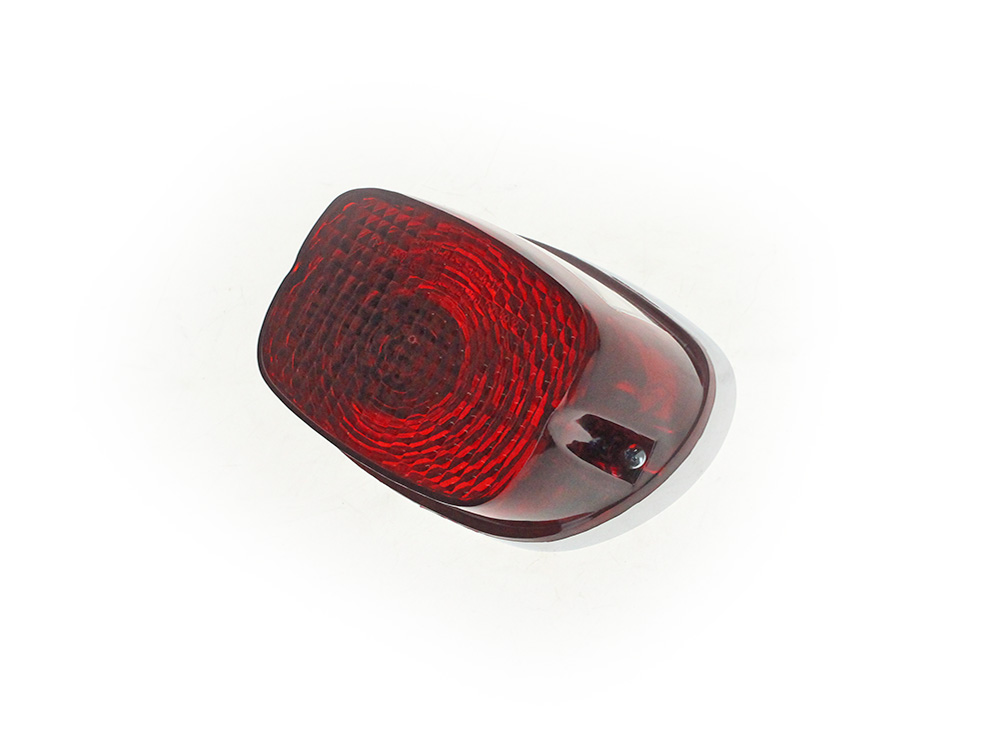LED Taillight with Red Lens. Fits most Big Twin & Sportster 1973-1998