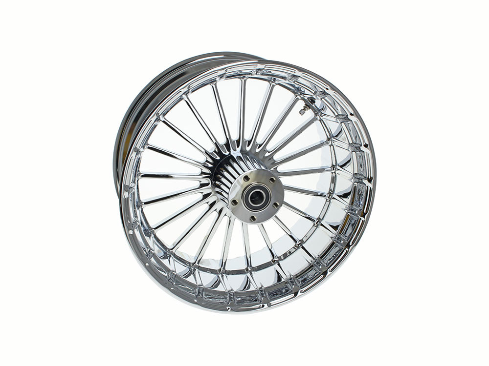 18in. x 8.5in. Ranger/Turbine Replica Wheel - Chrome. Fits Breakout and Fat Boy 2018up.