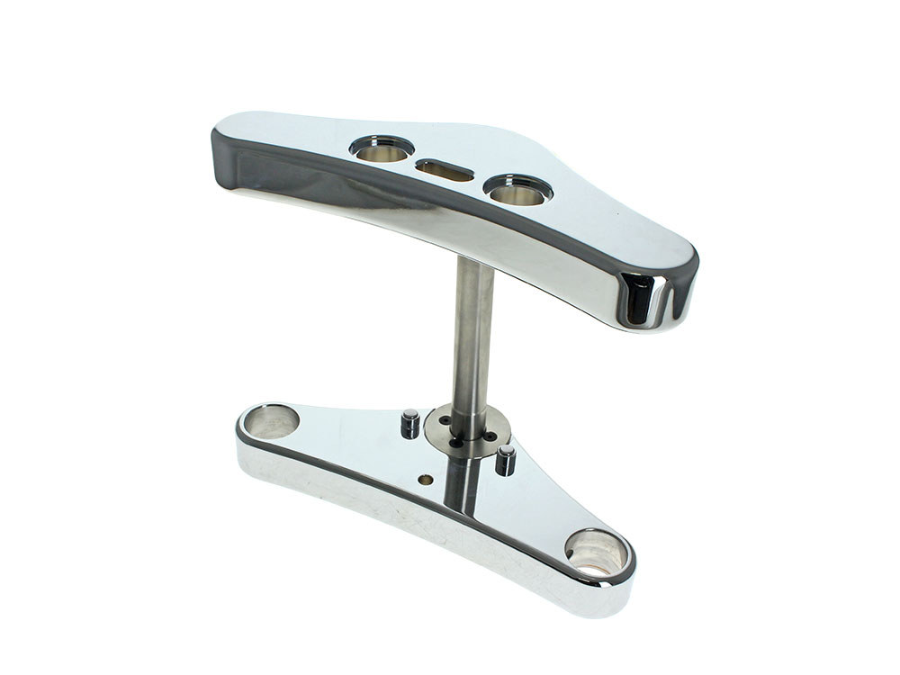 3 Degree Raked 39mm Wide Glide Conversion Triple Tree Kit - Chrome. Fits Sportster 1988-2003, FXR 1988-1994 & Dyna 1991-2005.